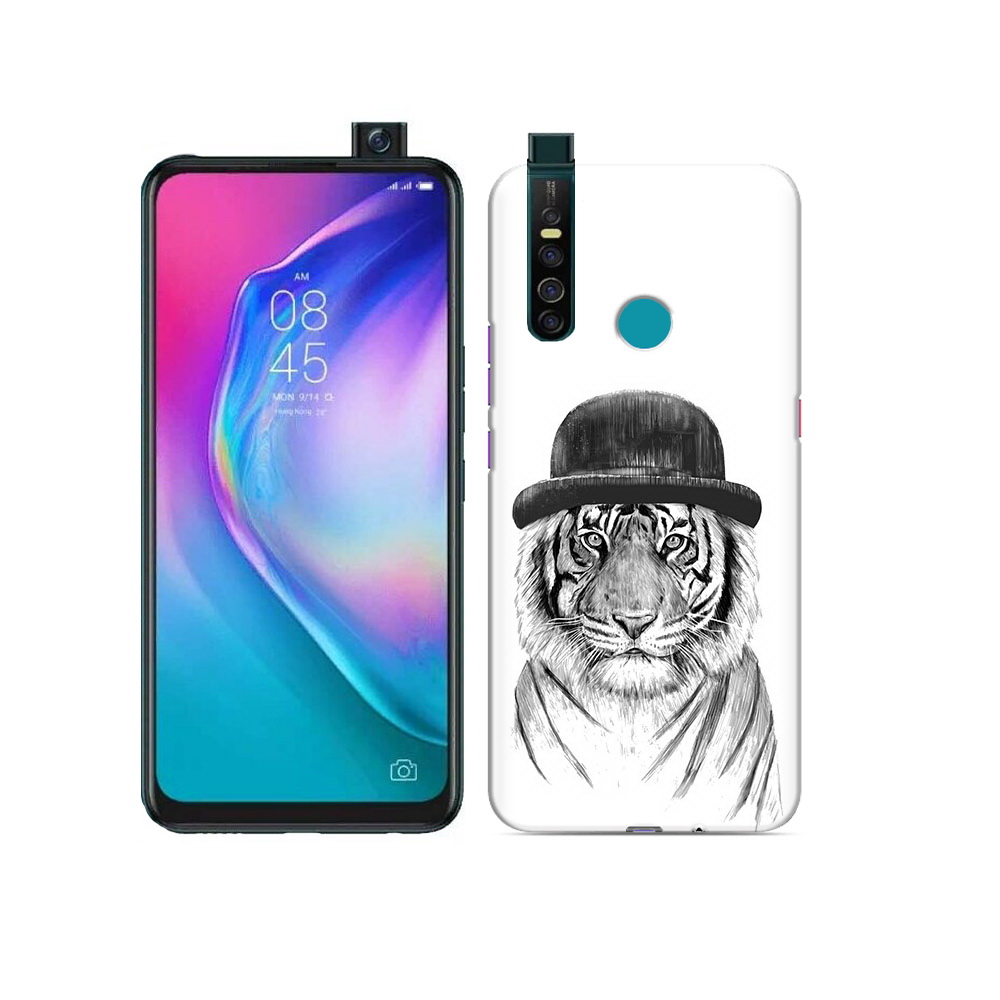 

Чехол MyPads Tocco для Tecno Camon 15 Pro тигр британец, Прозрачный, Tocco