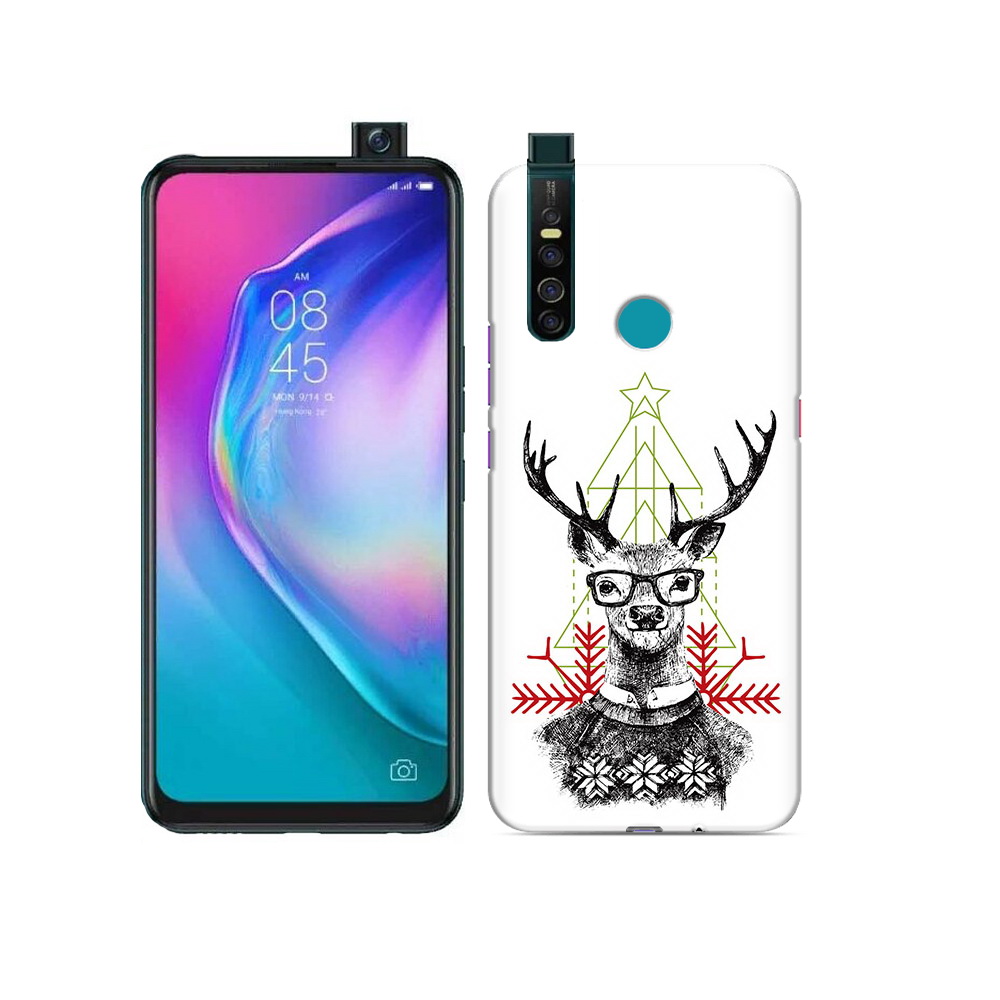 

Чехол MyPads Tocco для Tecno Camon 15 Pro умный олень, Прозрачный, Tocco
