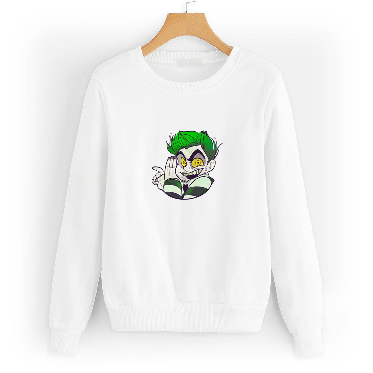 

Свитшот белый CoolPodarok Мультфильм. Битл джус зеленые волосы, W0501712