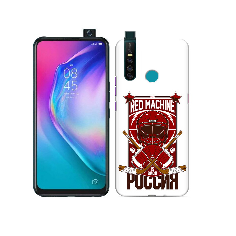 

Чехол MyPads Tocco для Tecno Camon 15 Pro хоккей россия, Прозрачный, Tocco