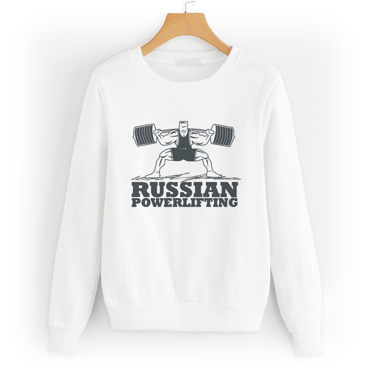 

Свитшот белый CoolPodarok Russian powerlifting (Русский пауэрлифтинг), W0113414