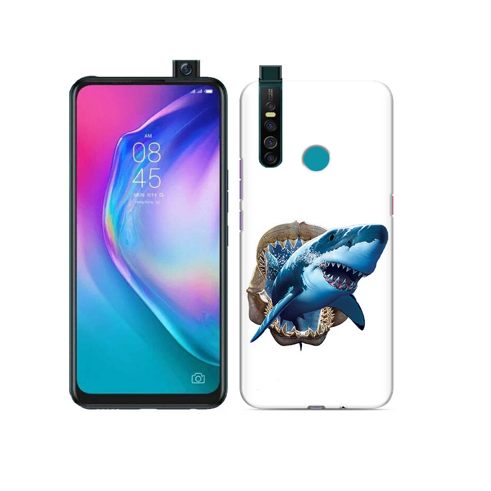 

Чехол MyPads Tocco для Tecno Camon 15 Pro челюсти, Прозрачный, Tocco