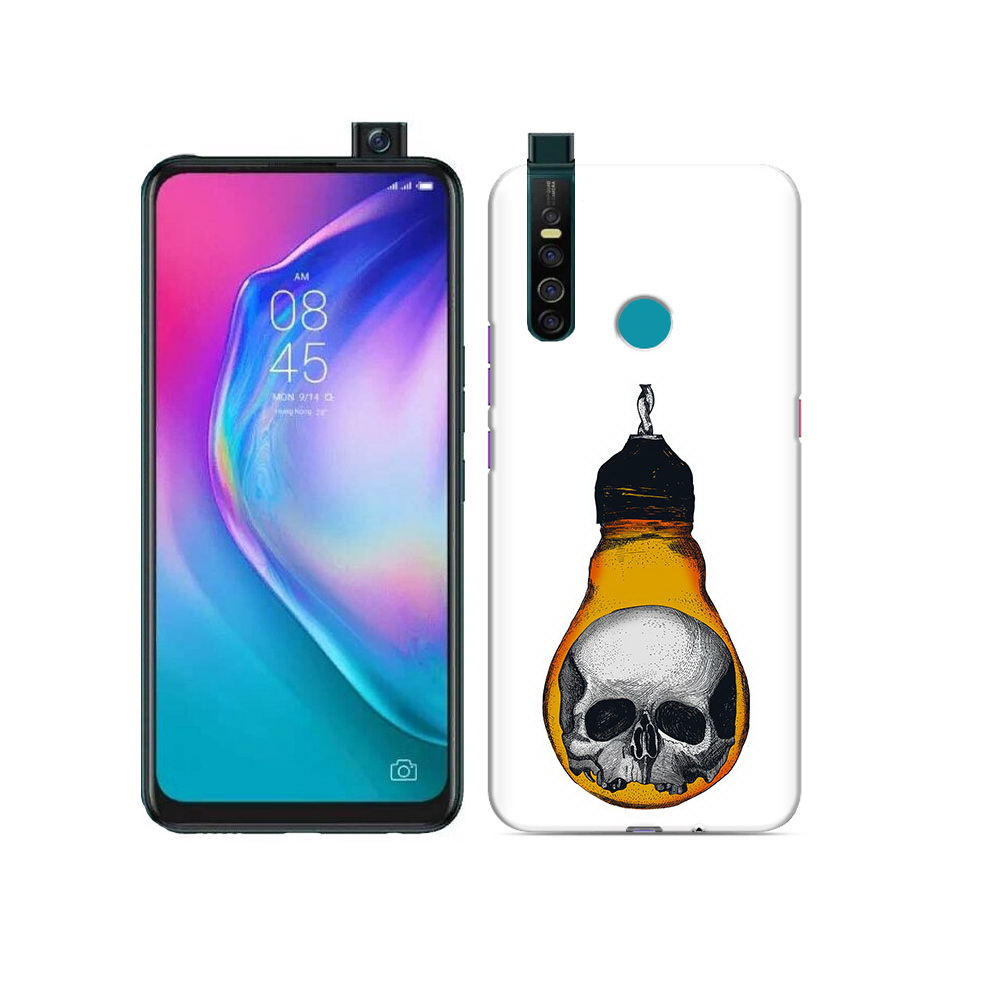 

Чехол MyPads Tocco для Tecno Camon 15 Pro череп в лампочке, Прозрачный, Tocco
