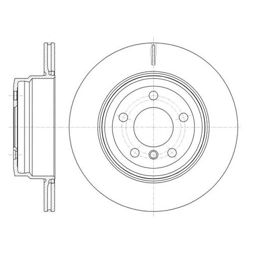 фото Тормозной диск задний remsa 6128710 для bmw x5 e70,f15, f85, x6 e71, e72,f16, f86