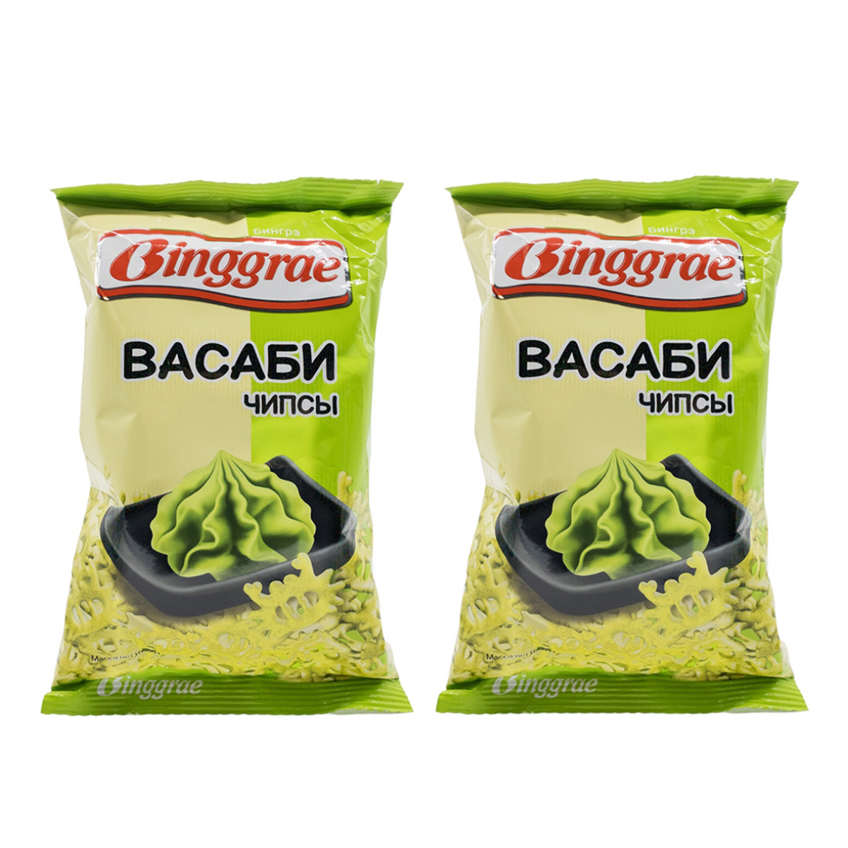 Чипсы Binggrae cо вкусом Васаби 2 шт по 40 г 350₽