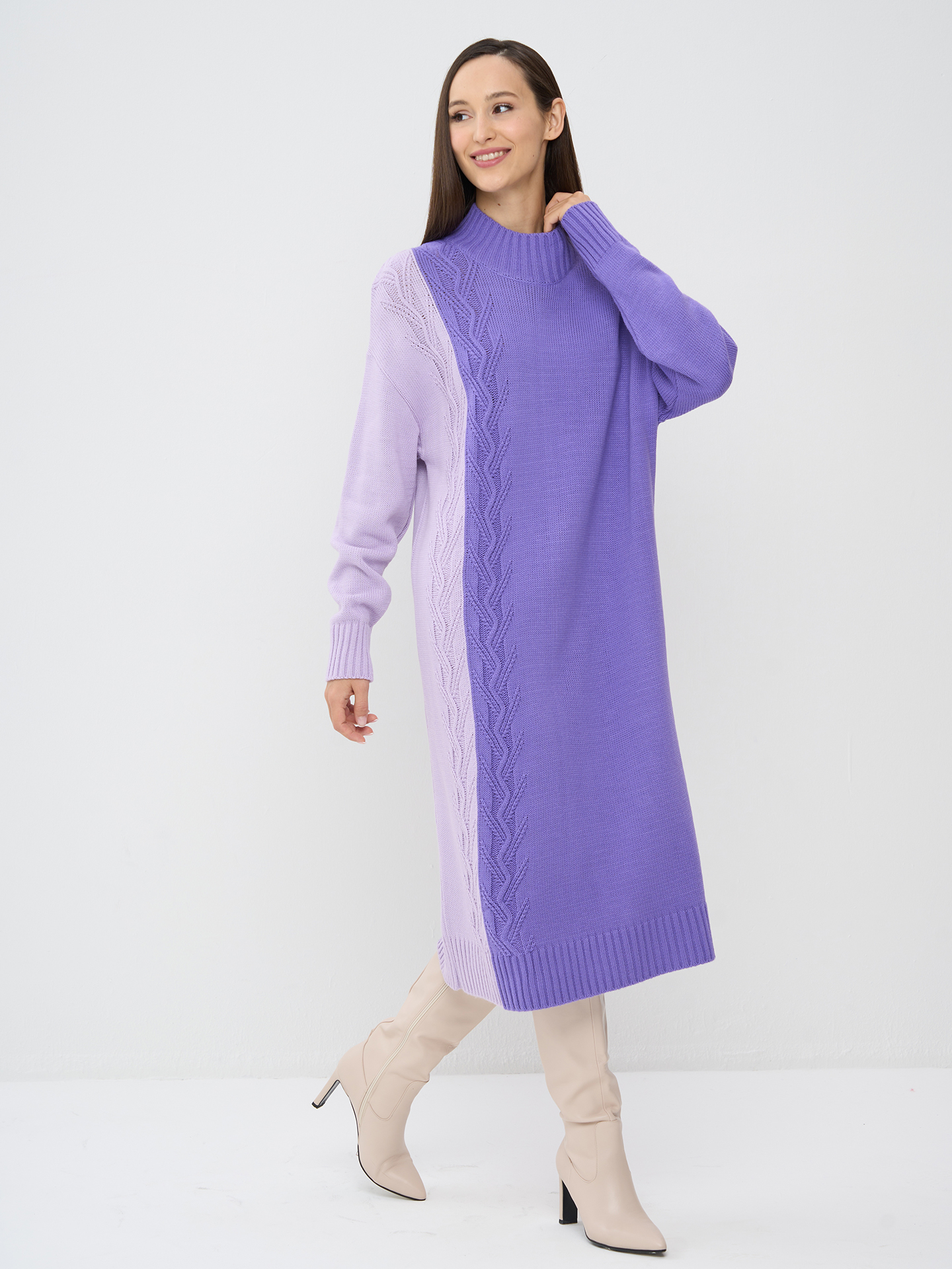 Платье женское NEWVAY 9242-92021 фиолетовое 46-48 RU