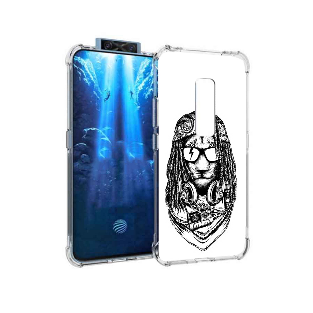 

Чехол MyPads Tocco для Vivo V17 Pro дреды льва (PT226965.387.338), Прозрачный, Tocco