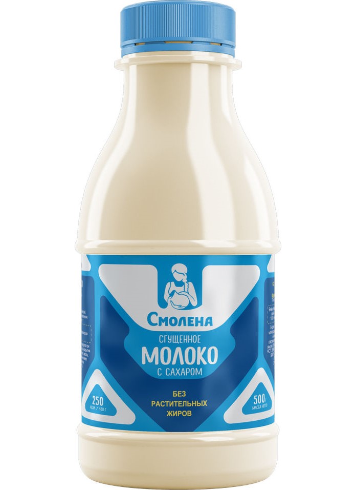 

Молоко сгущенное с сахаром Смолена 0.2% 500 г