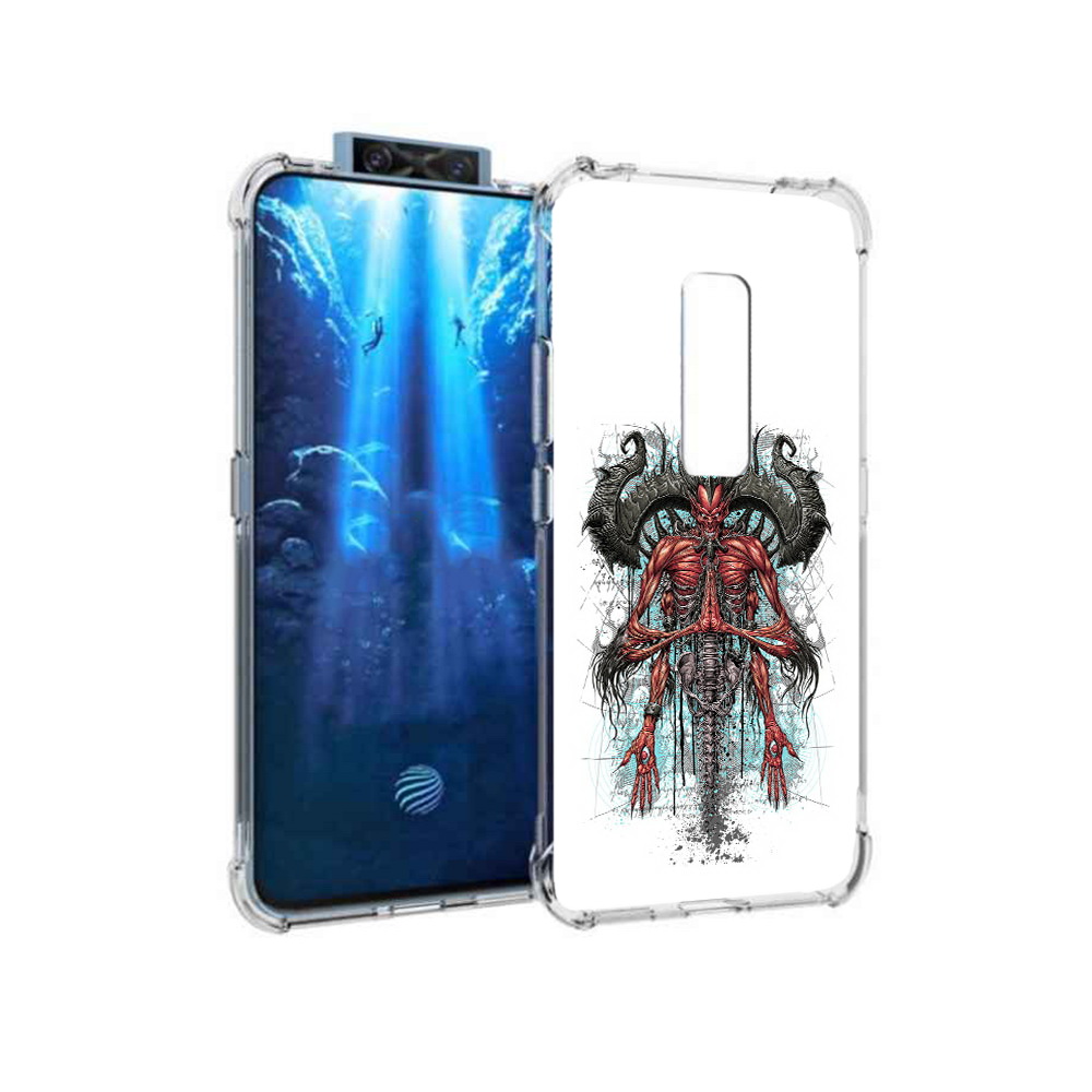 

Чехол MyPads Tocco для Vivo V17 Pro дьявол (PT226965.387.340), Прозрачный, Tocco