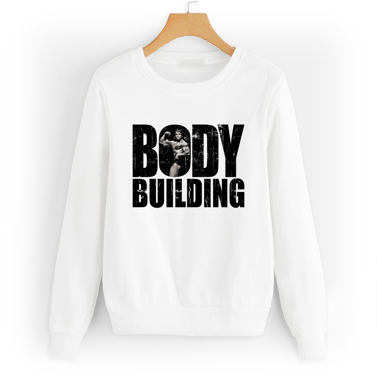 

Свитшот белый CoolPodarok Bodybuilding (бодибилдинг), W0113407