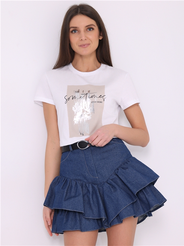 

Футболка женская Апрель ф269001010Р19 белая 92/164, Белый, ф269001010Р19