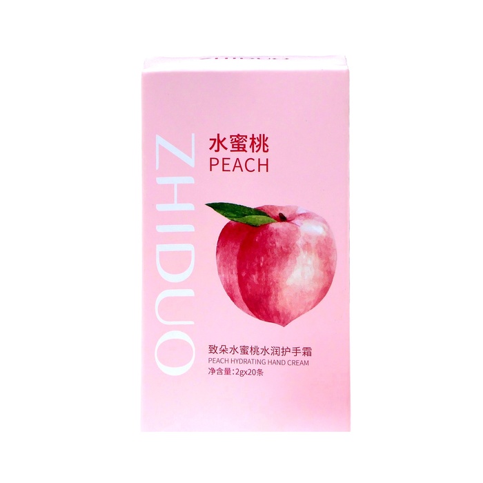 

Крем для рук Zhiduo Peach увлажняющий, с персиком, 20х2 г