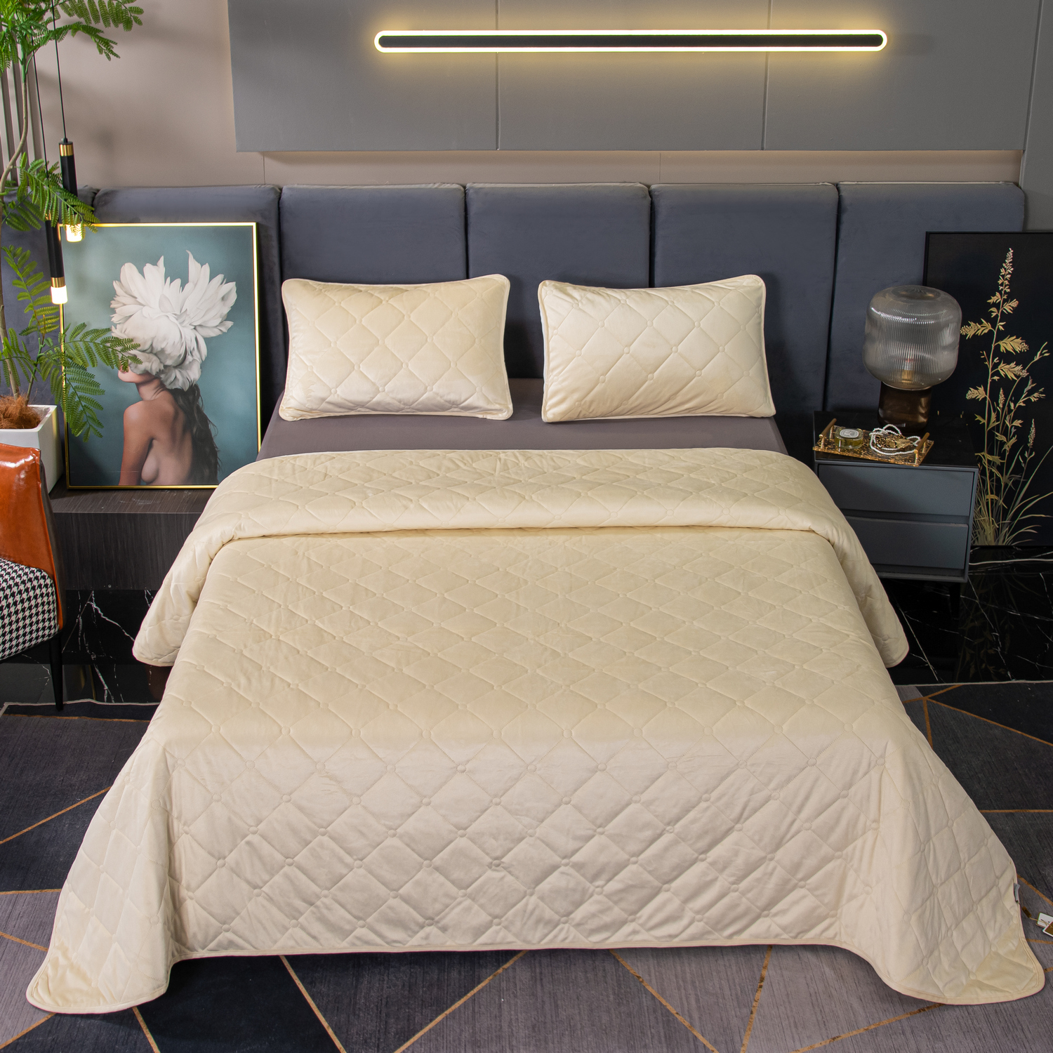 Покрывало Viva - Home Textile OVF038 240x260 см с наволочками 50x70 2 шт