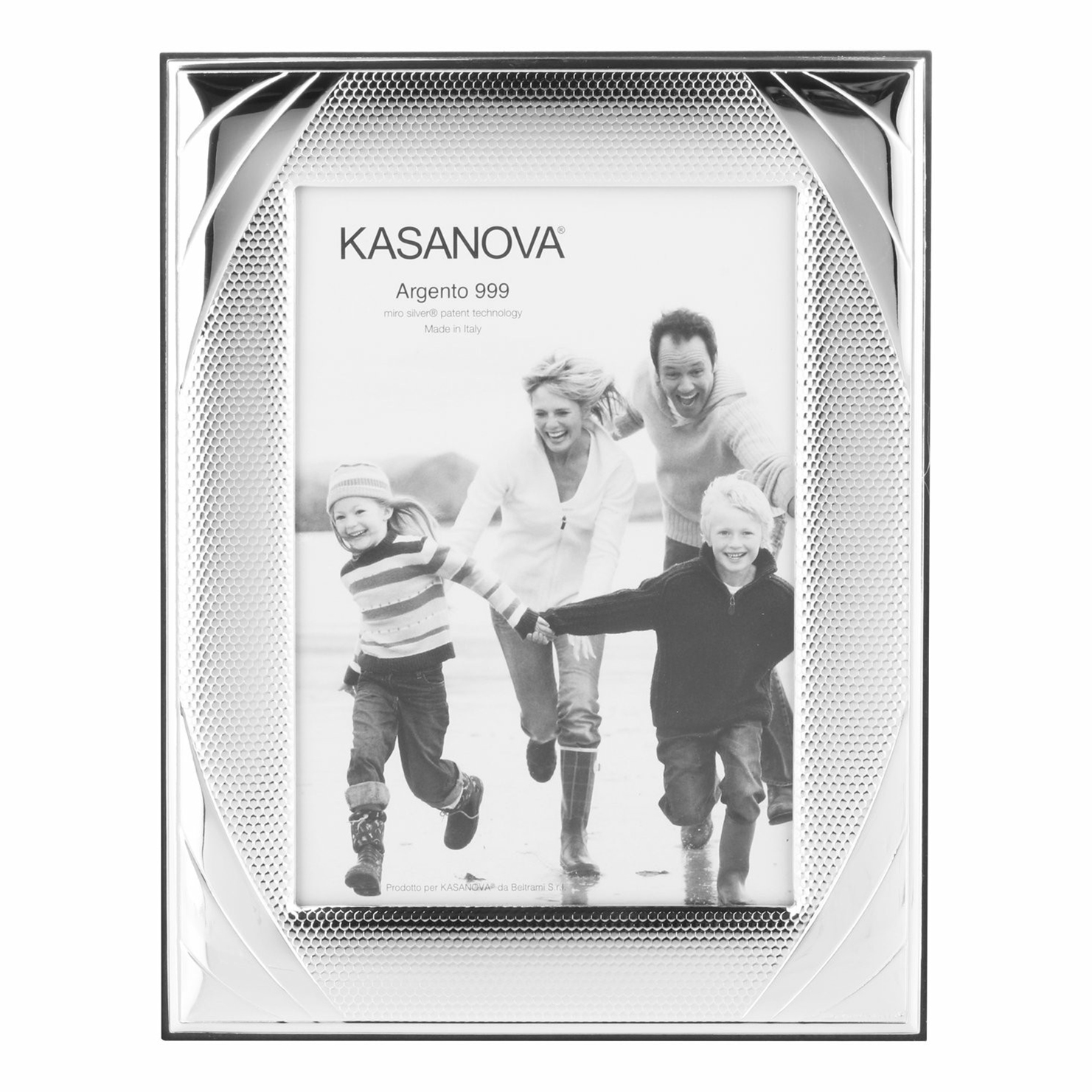 

Рамка прямоугольная настольная Belcom Beltrami Diamante 9x13 см серая