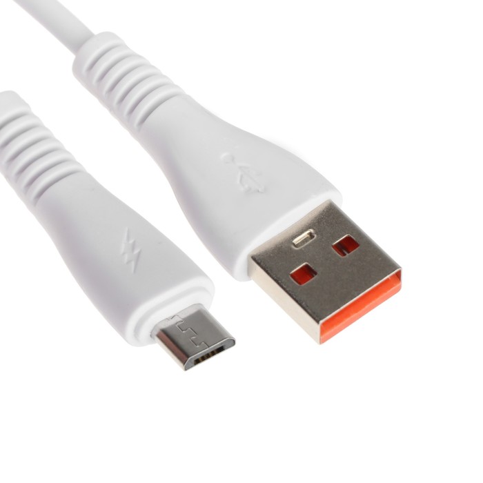 Кабель ONE DEPOT S01V Micro USB - USB 2.4 А, 1 м, белый