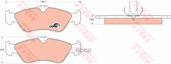 

Колодки Тормозные Mercedes W460, W463, Sprinter (901-904) Vw Lt (97-07) Задние (4Шт.) Trw