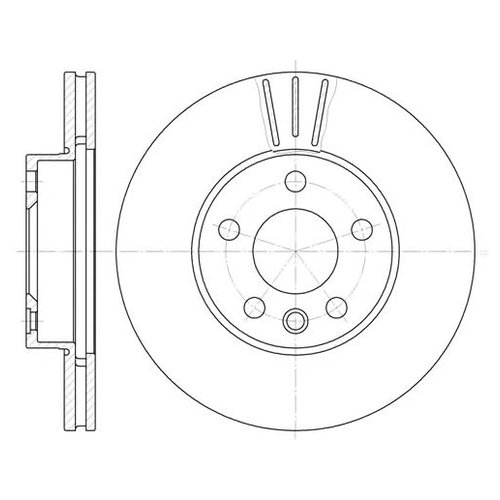 фото Тормозной диск передний remsa 649610 для ford galaxy; seat alhambra; vw sharan