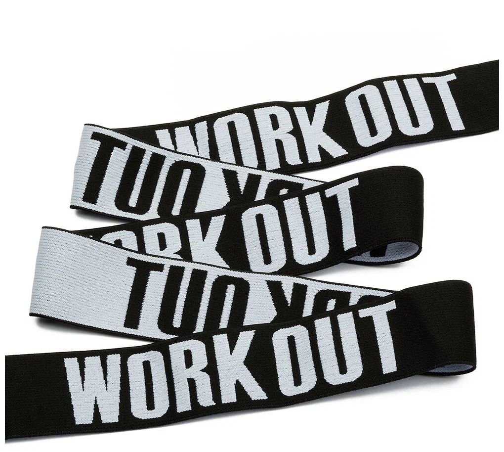 

Резинка тканая мягкая шир. 40мм WORK OUT уп.25м, Черный;белый, рез.трус.бокс