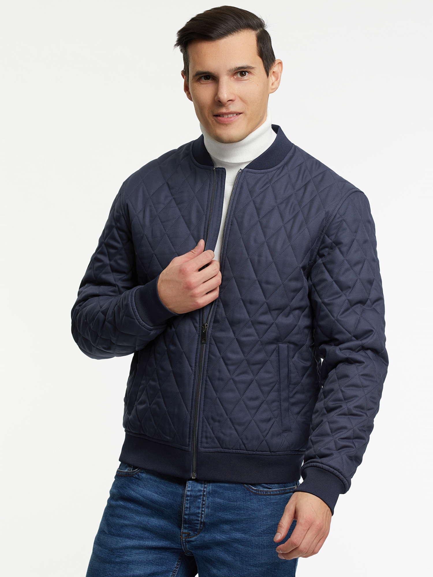 

Бомбер мужской oodji 1L511079M-2 синий 2XL, 1L511079M-2