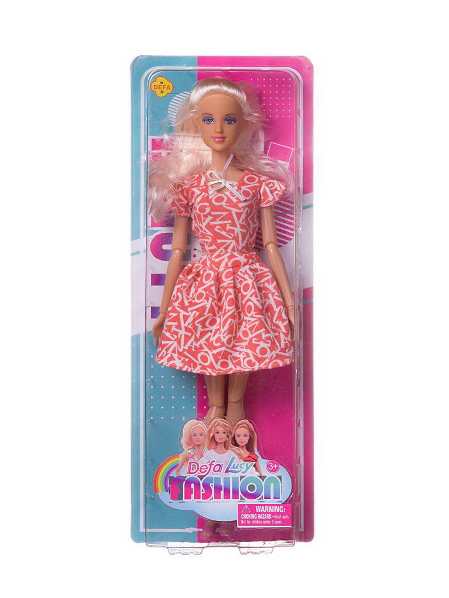 фото Кукла junfa defa lucy модная девушка в коралловом платье 8406d/коралловое junfa toys