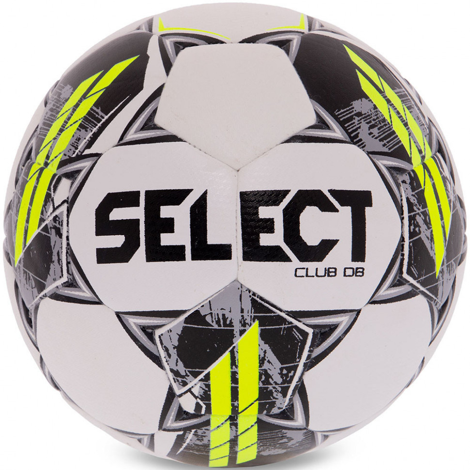 Футбольный мяч Select Club DB V23 размер 4 белый/черный/зеленый
