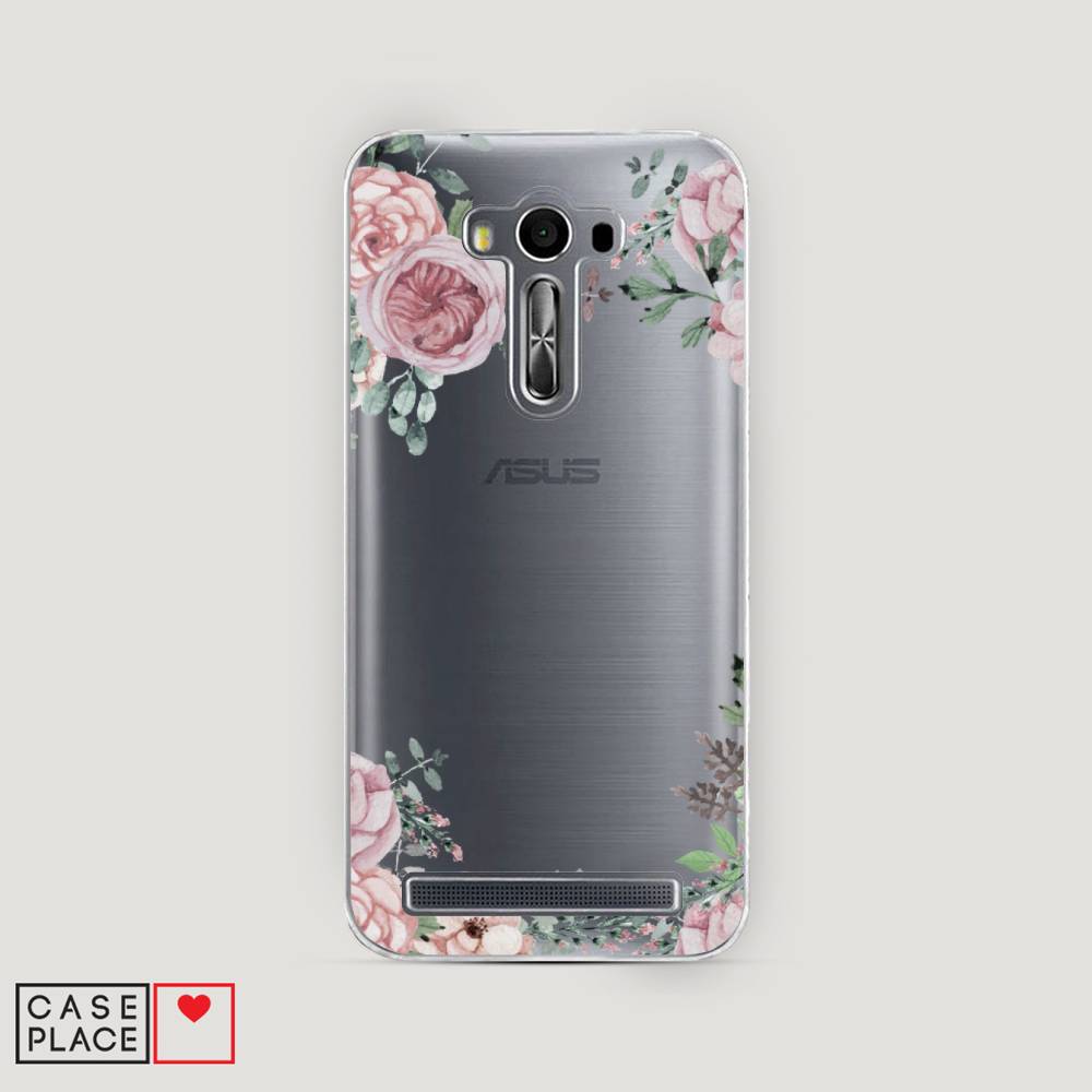 фото Чехол awog "нежные розы акварель" для asus zenfone 2 laser ze550/551kl