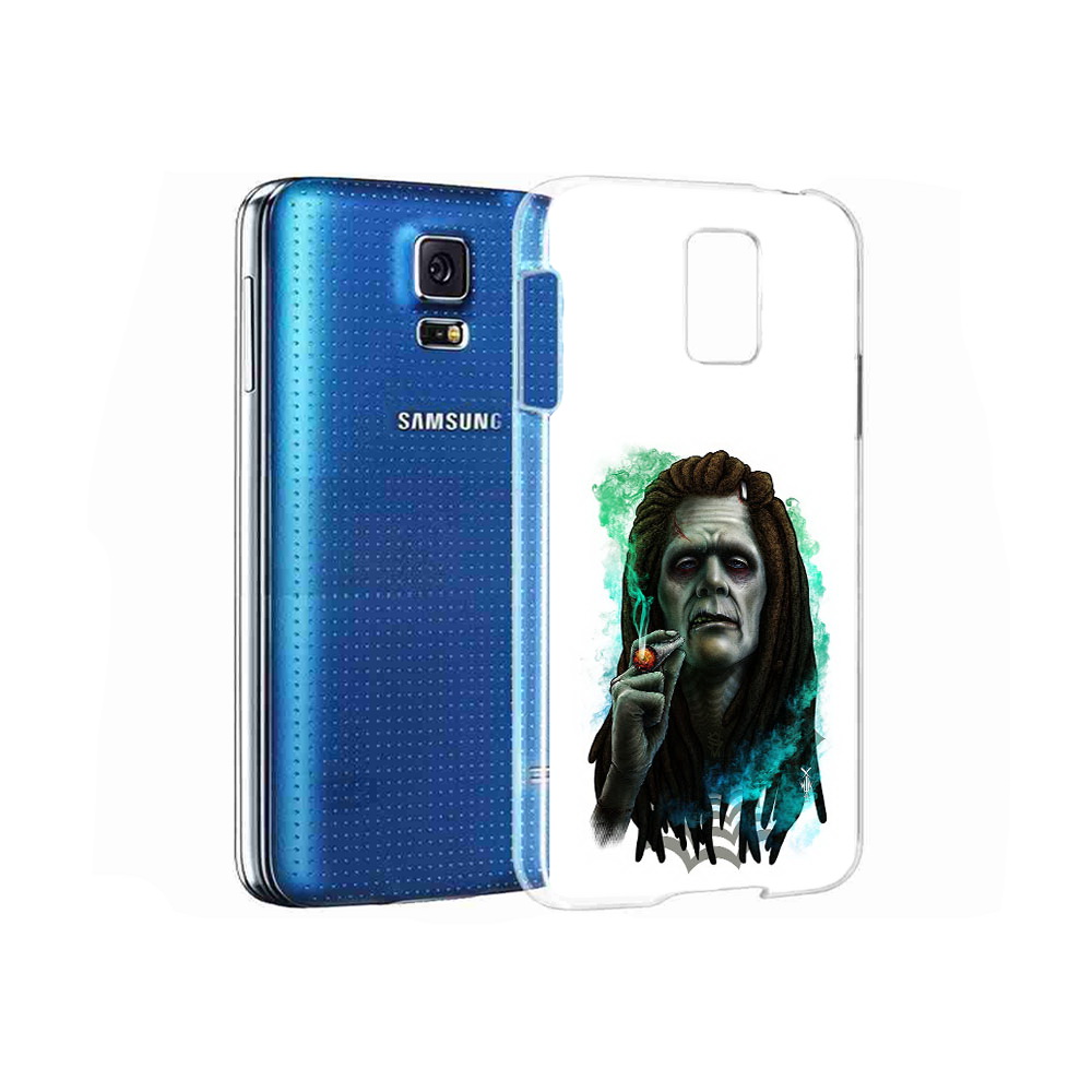 

Чехол MyPads Tocco для Samsung Galaxy S5 зеленый мужчина с сигаретой (PT12196.512.360), Прозрачный, Tocco