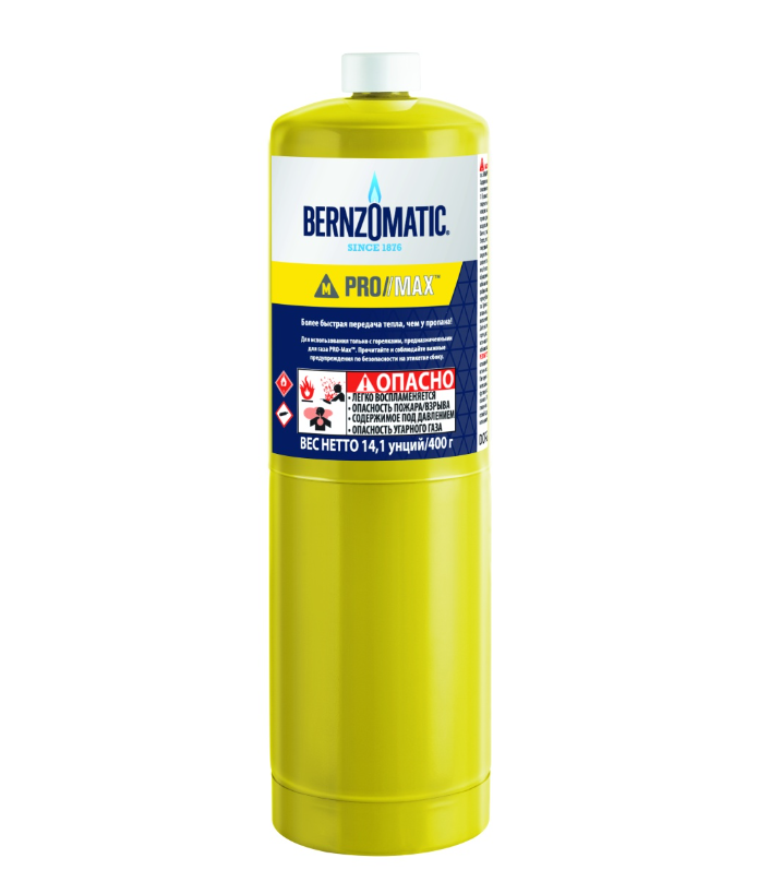 фото Газовый баллон со сжиженной смесью bernzomatic pro max 373500