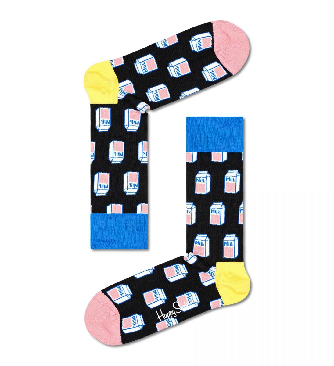 

Носки мужские Happy Socks MLK01 9300 черные 25, Черный, MLK01 9300