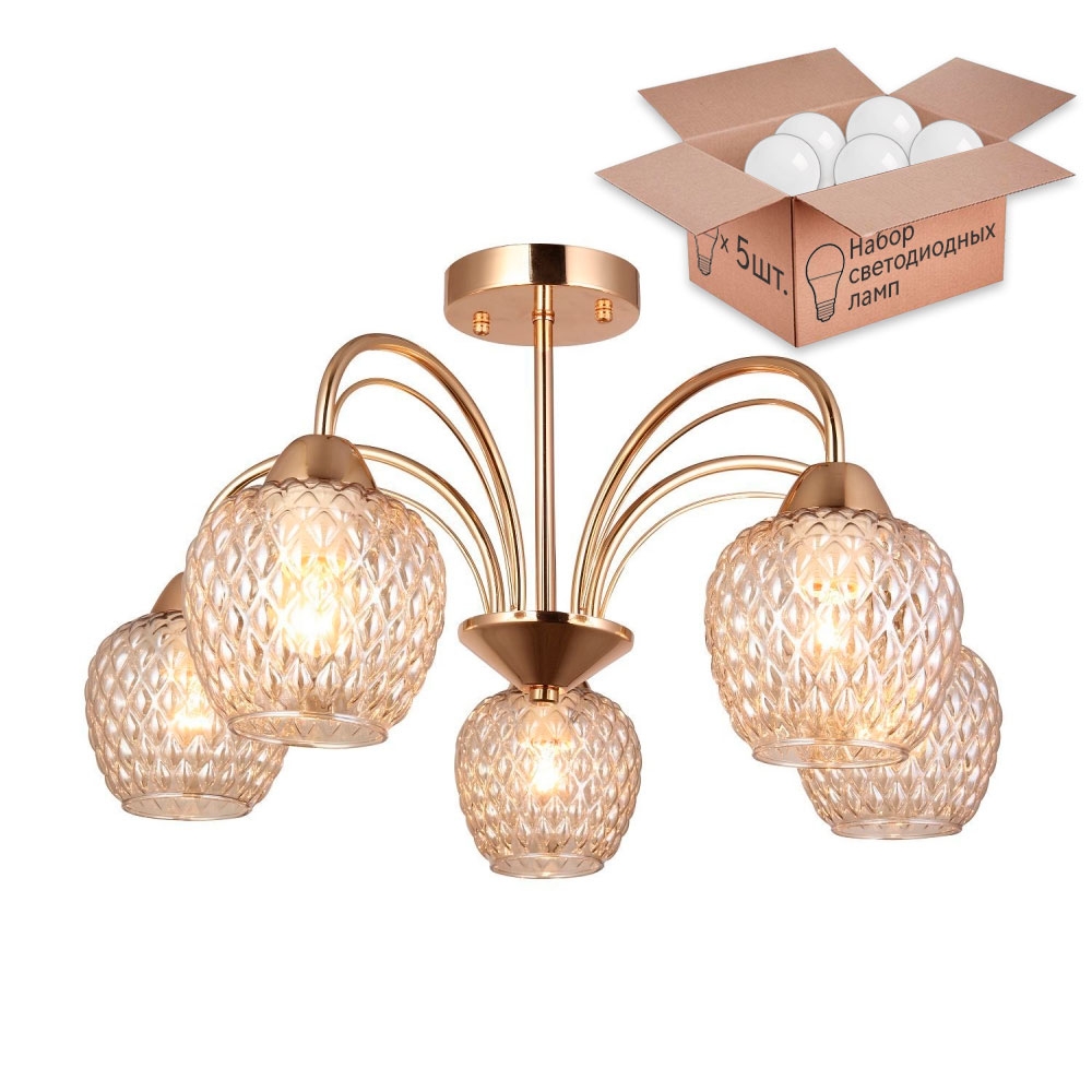 

Люстра F-Promo с лампочками Olimp 2541-5U+Lamps, 2541-5U+Lamps