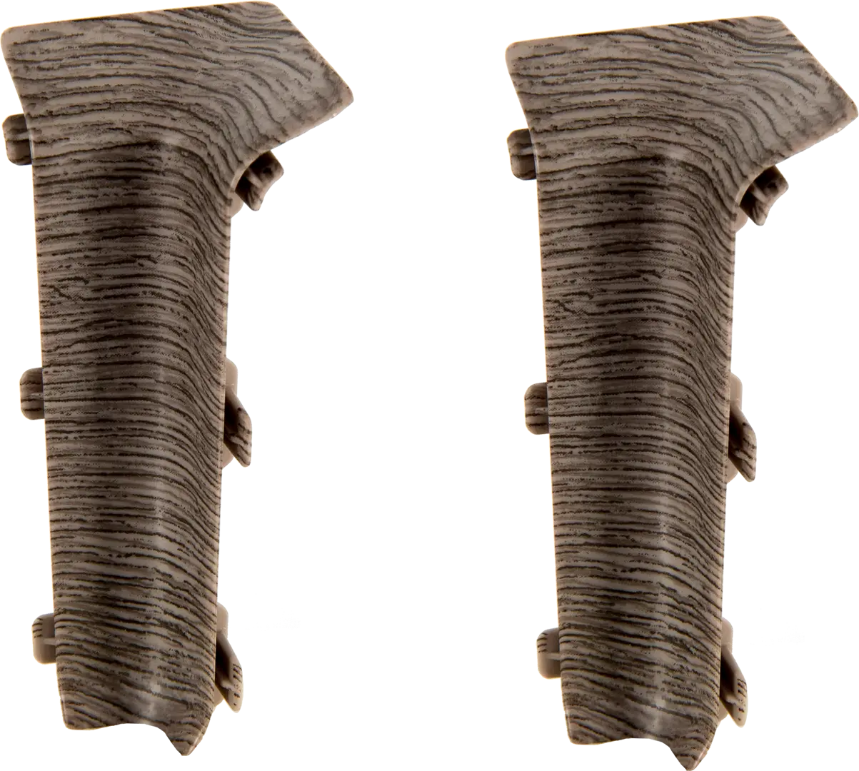 фото Угол для плинтуса внутренний «дуб макао», высота 80 мм, 2 шт. ellips