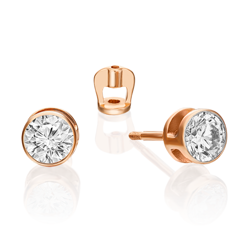 

Серьги пусеты из золота PLATINA jewelry 02-0295, фианит, 02-0295