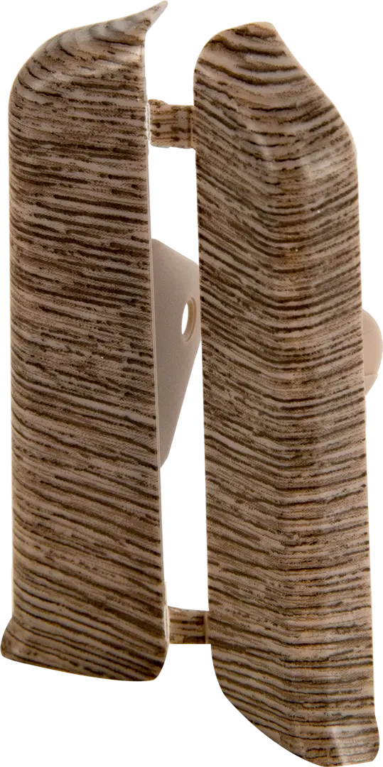 Заглушка для плинтуса левая и правая «Дуб макао», высота 80 мм