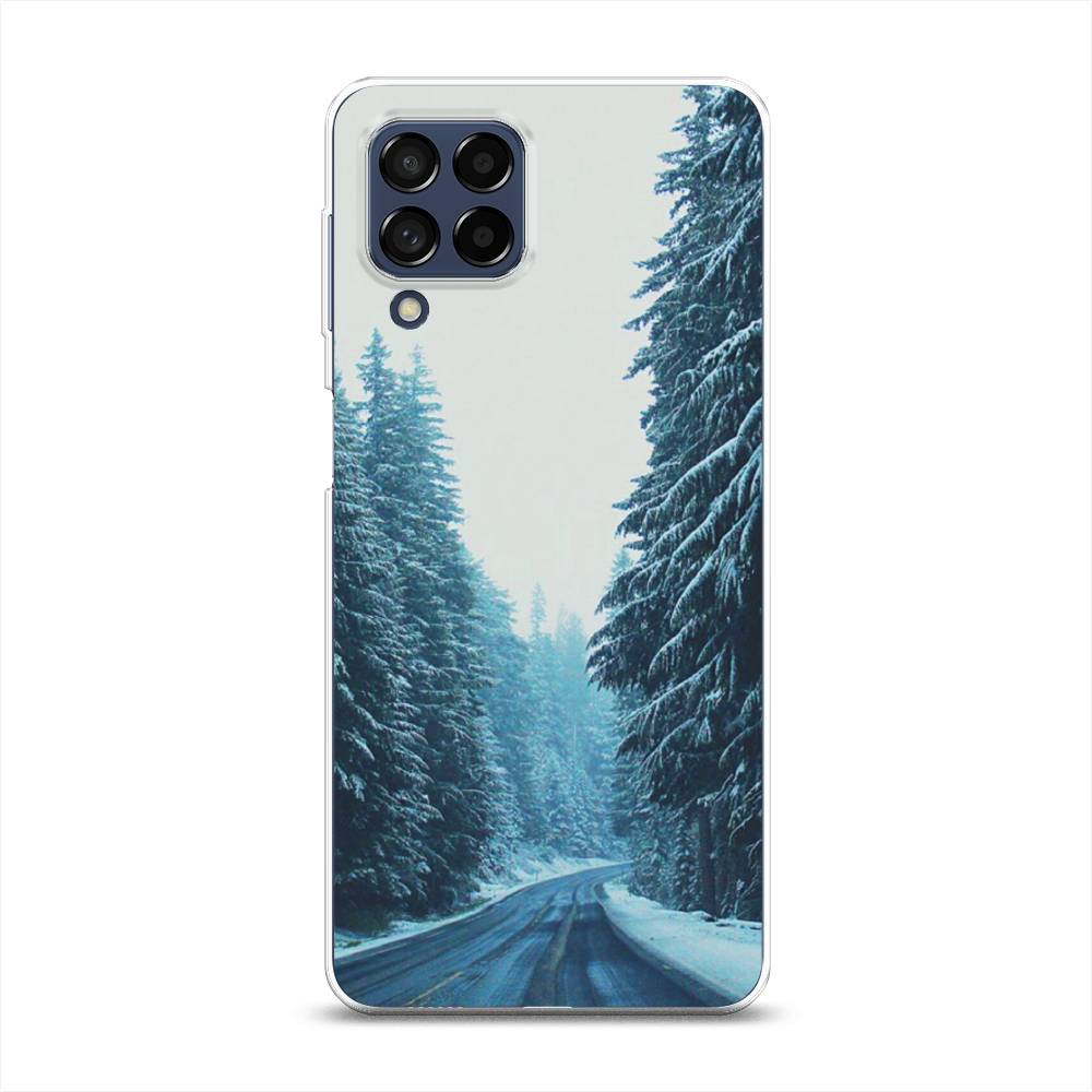 

Чехол на Samsung Galaxy M53 "Зима 9", Бежевый;голубой;черный, 2105850-2