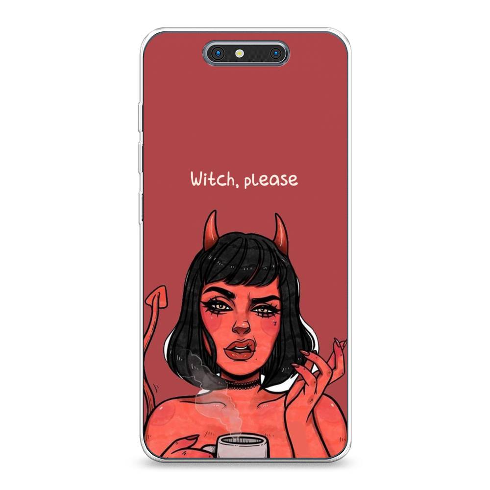 

Чехол Awog на ZTE Blade V8 / ЗТЕ Блэйд V8 "Evil Girl", Разноцветный, 131250-6
