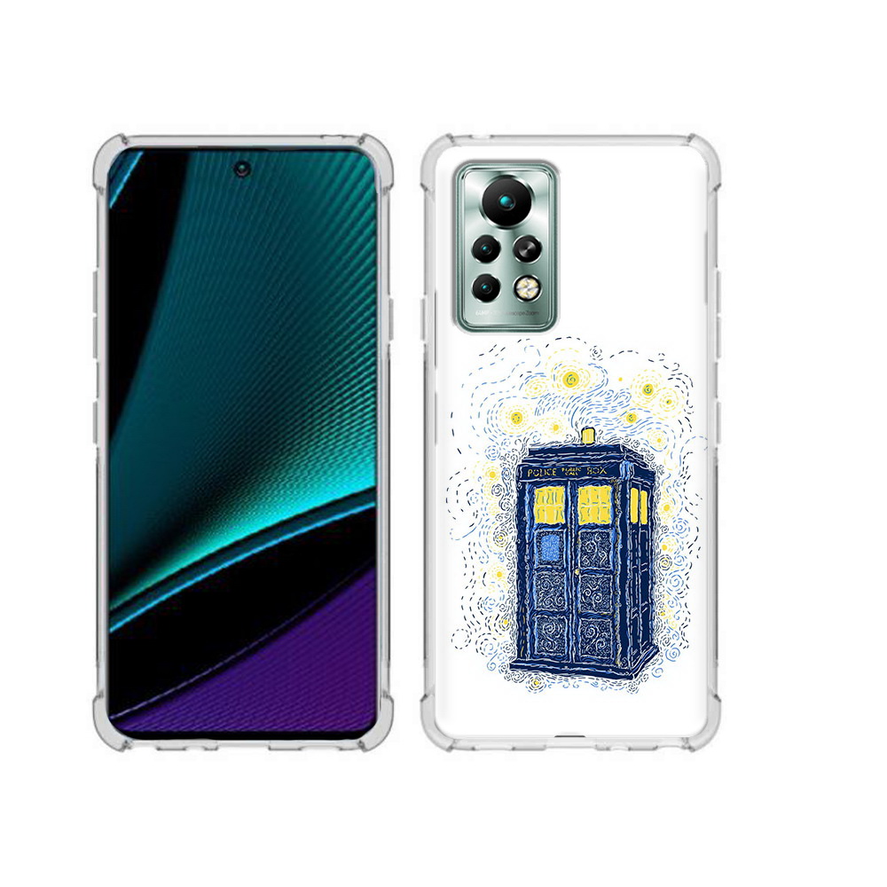 

Чехол MyPads Tocco для Infinix Note 11 Pro будка рисунок, Прозрачный, Tocco