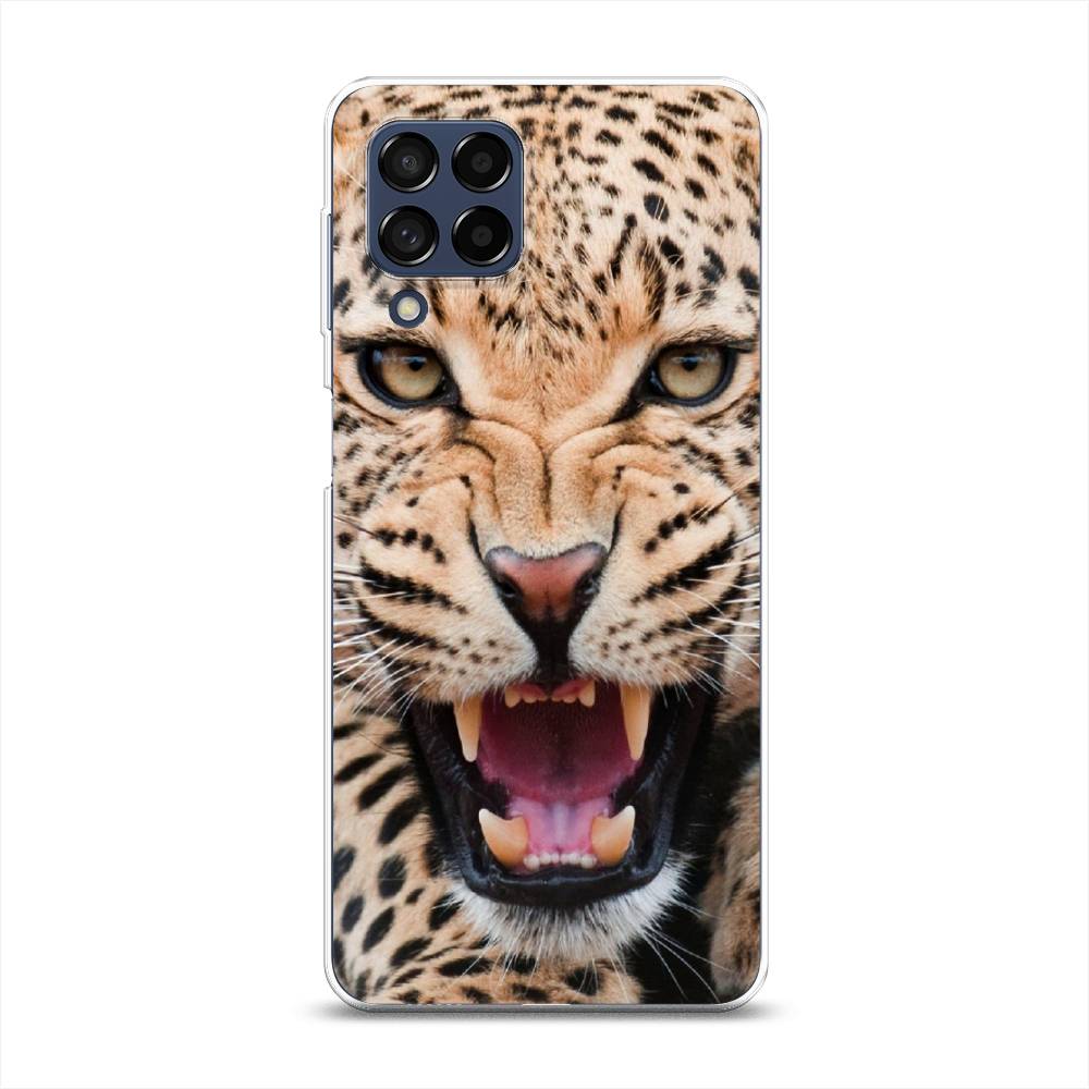 

Чехол на Samsung Galaxy M53 "Леопард 3d", Бежевый;черный, 2105850-6