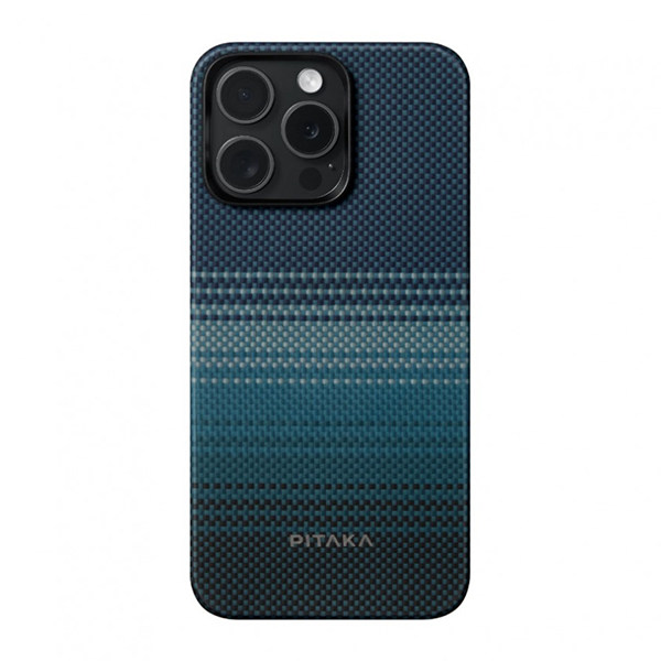 

Чехол PITAKA Fusion Weaving MagEZ Case 5 для Apple iPhone 15 Pro Max Moonrise, Синий, Fusion Weaving MagEZ Case 5