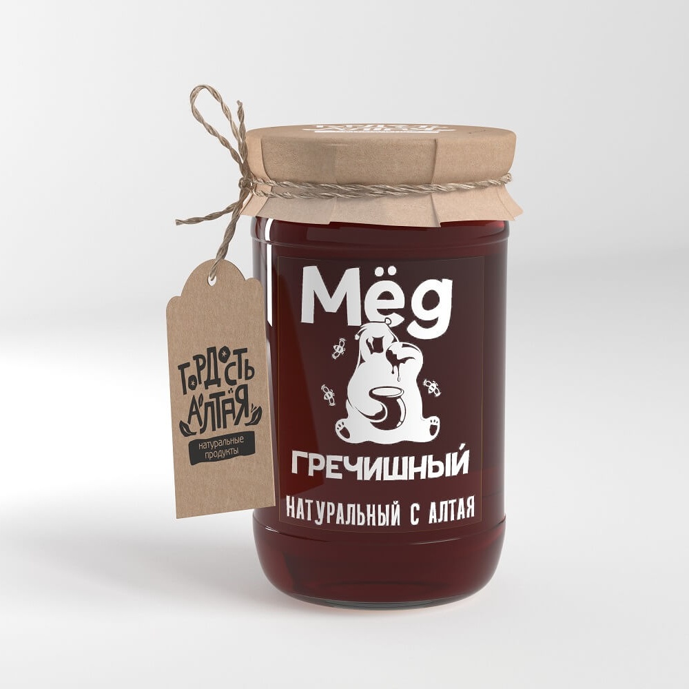 

Мёд натуральный Гордость Алтая. Гречишный с Алтая , 450 гр. Сбор 2022 года.