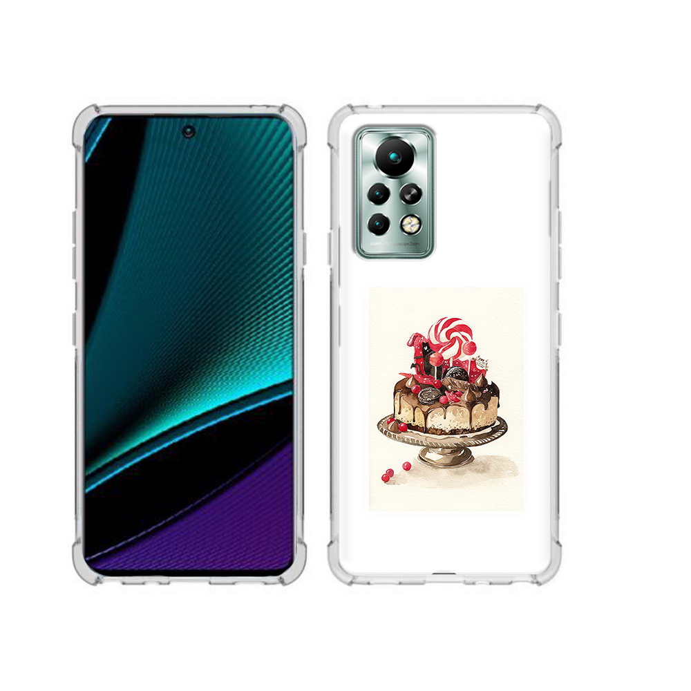 

Чехол MyPads Tocco для Infinix Note 11 Pro вкусный торт, Прозрачный, Tocco