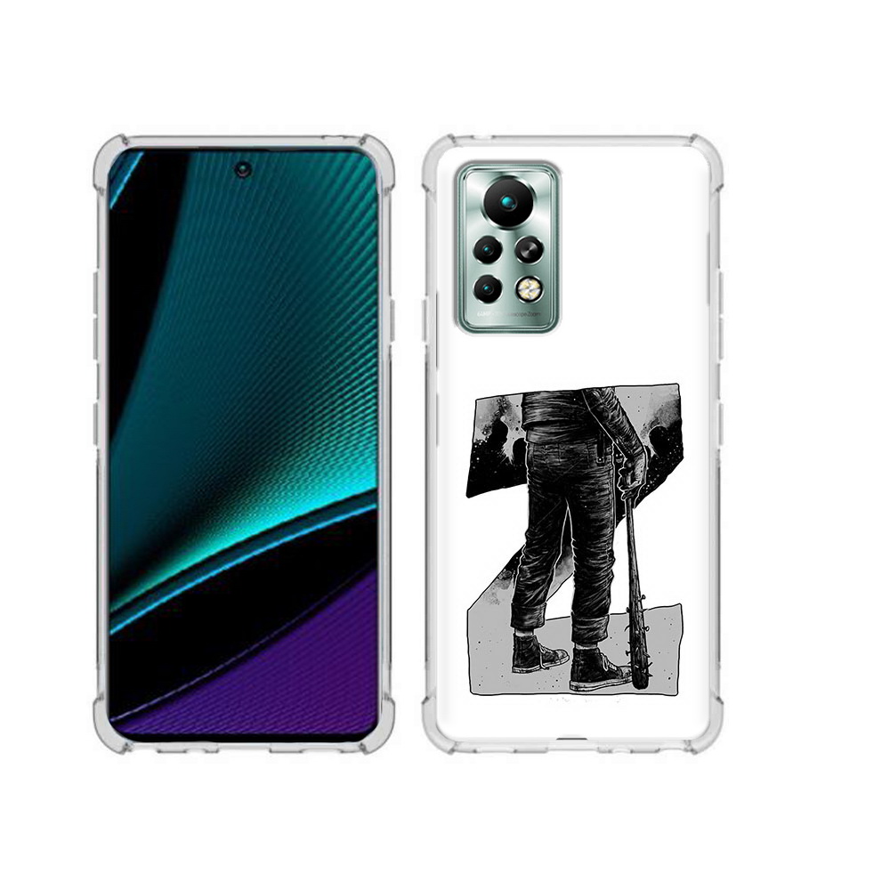 

Чехол MyPads Tocco для Infinix Note 11 Pro воин черно белый, Tocco