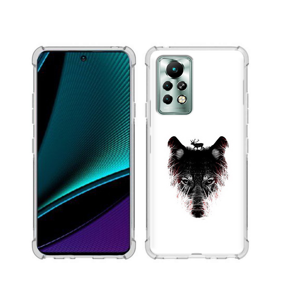 

Чехол MyPads Tocco для Infinix Note 11 Pro волк в траве, Прозрачный, Tocco