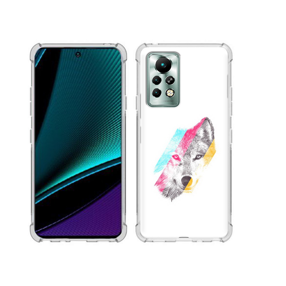 

Чехол MyPads Tocco для Infinix Note 11 Pro волк градиент, Прозрачный, Tocco