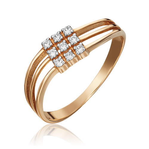 

Кольцо из золота р. 18 PLATINA jewelry 01-0684-00-101-1110-30, бриллиант, 01-0684-00-101-1110-30
