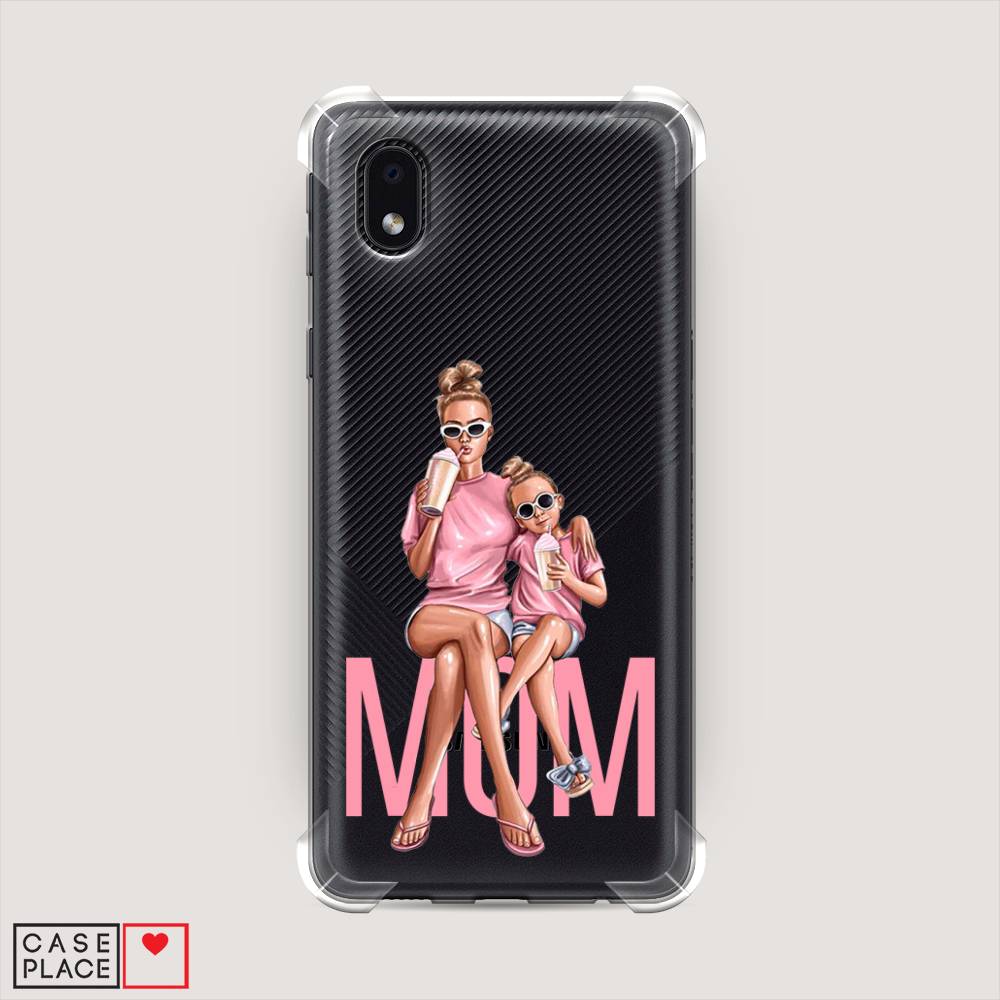 

Чехол Awog на Samsung Galaxy A01 Core / Самсунг A01 Core "Lovely mom", Синий;бежевый;розовый, 2101251-1