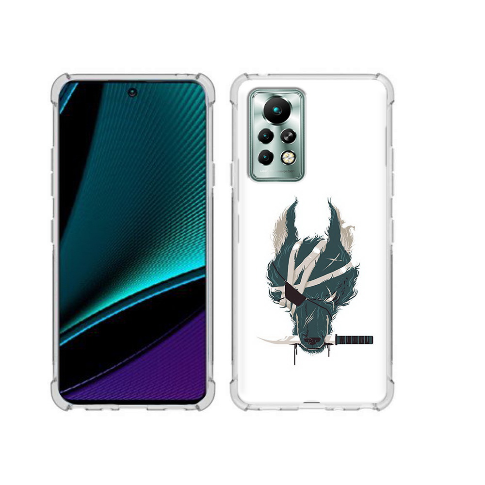 

Чехол MyPads Tocco для Infinix Note 11 Pro волк-разбойник, Прозрачный, Tocco