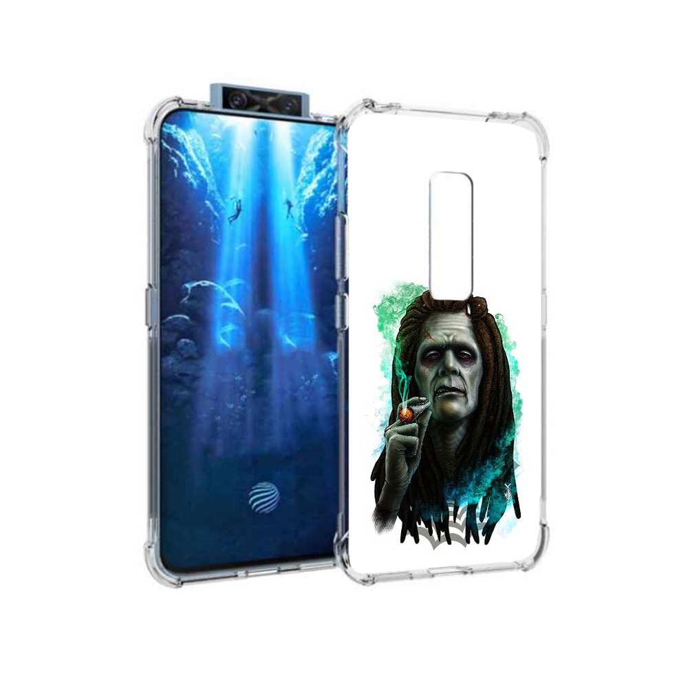 

Чехол MyPads Tocco для Vivo V17 Pro зеленый мужчина с сигаретой (PT226965.387.360), Прозрачный, Tocco