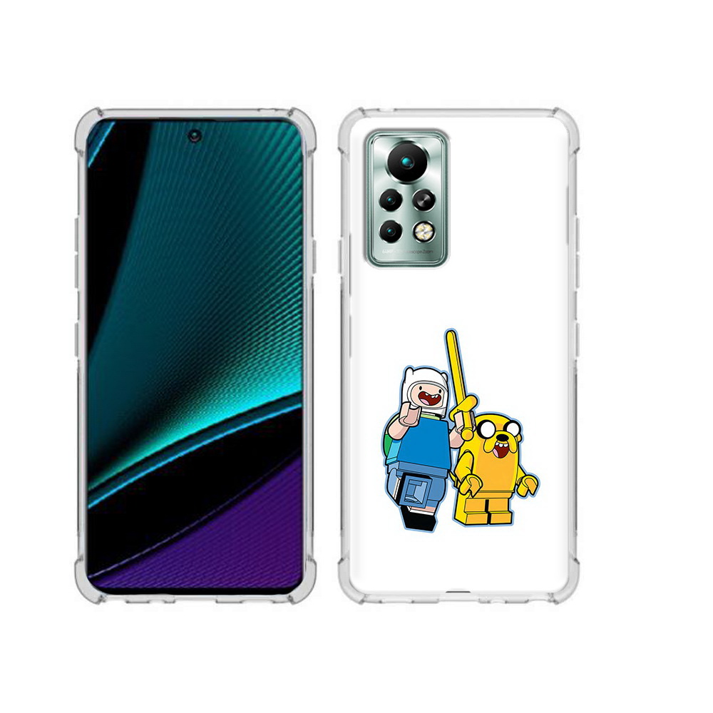 

Чехол MyPads Tocco для Infinix Note 11 Pro время приключений лего, Прозрачный, Tocco