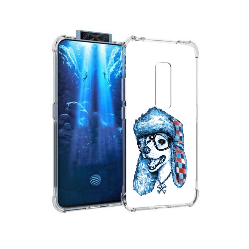 

Чехол MyPads Tocco для Vivo V17 Pro зимний пес (PT226965.387.362), Прозрачный, Tocco