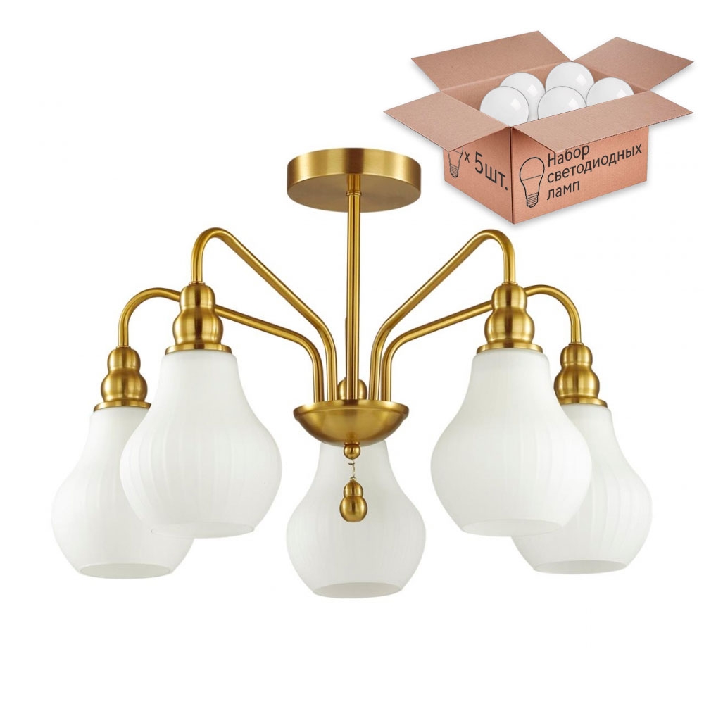

Люстра Lumion с лампочками Eleonora 4562/5C+Lamps, 4562/5C+Lamps